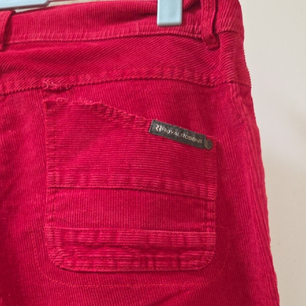 Royal Robbins Vibrant Red Corduroy Trousers - Picture 6 of 6